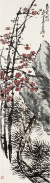  Chinesische Galerie - Wu cangshuo Pflaume im Winter Chinesische Malerei
